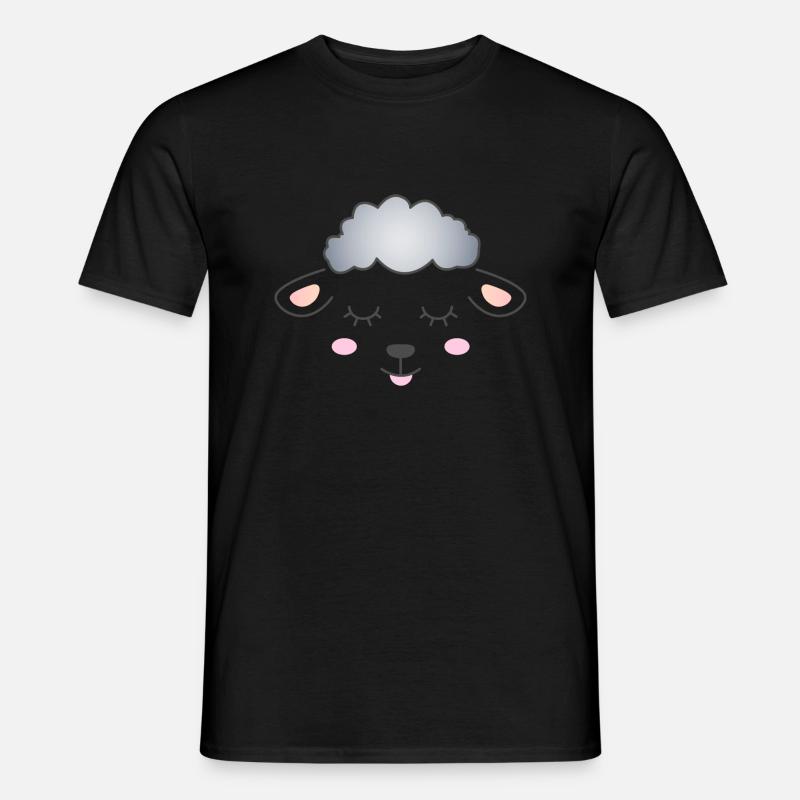 Kleines Schaf - Männer T-Shirt - Schwarz