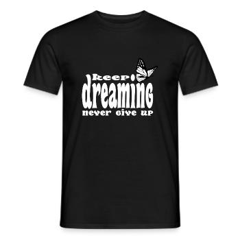 keep on dreaming - Männer T-Shirt - Schwarz - Vorne - AI Model Male 178 light (178cm)