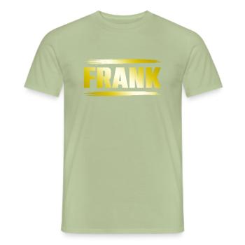 Frank - Men's T-Shirt - sage - Front - AI Model Male 178 light (178cm)