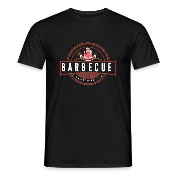 Je peux pas j'ai barbecue - T-shirt homme - noir - Devant - AI Model Male 178 light (178cm)