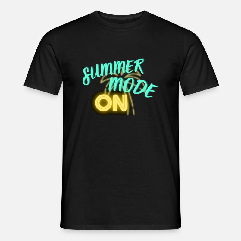 Sommermodus EIN - Männer T-Shirt - Schwarz