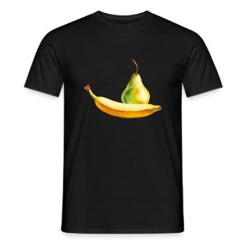 Banana pear - Men's T-Shirt - black - Front - AI Model Male 178 light (178cm)