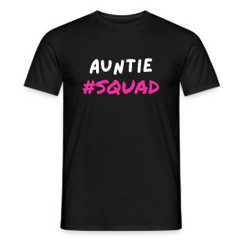 Auntie Squad Aunt - Men's T-Shirt - black - Front - AI Model Male 178 light (178cm)
