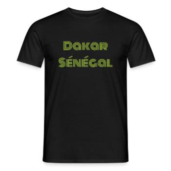 Dakar Sénégal Fischerhut - Männer T-Shirt - Schwarz - Vorne - AI Model Male 178 light (178cm)
