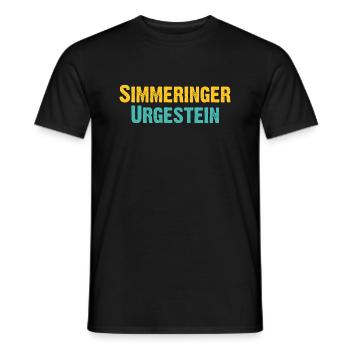 Simmeringer Urgestein - Wiener Bezirks, Ureinwohne - Männer T-Shirt - Schwarz - Vorne - AI Model Male 178 light (178cm)