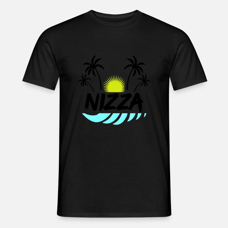 nizza - Männer T-Shirt - Schwarz