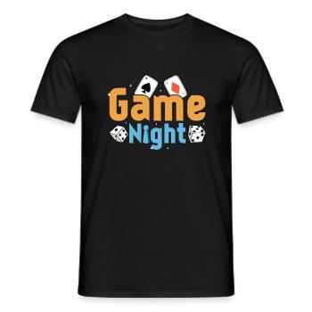 Game Night Nerd Gamer Joueur de table - T-shirt homme - noir - Devant - AI Model Male 178 light (178cm)