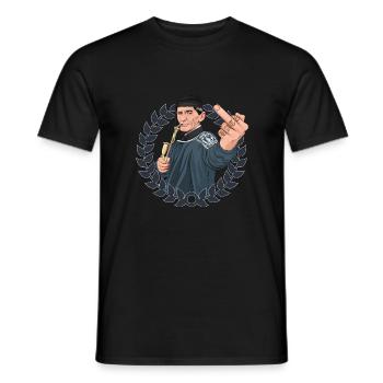 Rieser Grantler // Illustration - Männer T-Shirt - Schwarz - Vorne - AI Model Male 178 light (178cm)