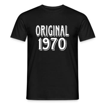 original 1970 - Männer T-Shirt - Schwarz - Vorne - AI Model Male 178 light (178cm)