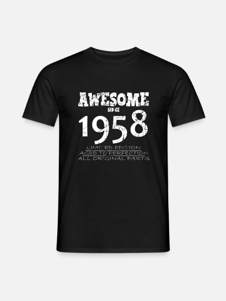 1958 - Legendary 66th Anniversary - Men's T-Shirt - black