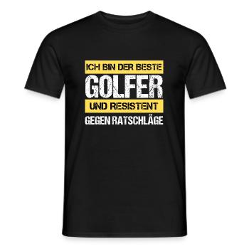 Resistant Golfer - Men's T-Shirt - black - Front - AI Model Male 178 light (178cm)