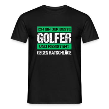 Golfeur résistant - T-shirt homme - noir - Devant - AI Model Male 178 light (178cm)