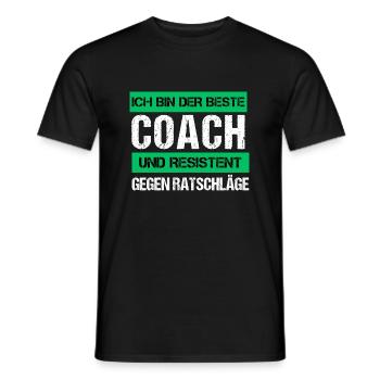 Resistant Coach - Men's T-Shirt - black - Front - AI Model Male 178 light (178cm)