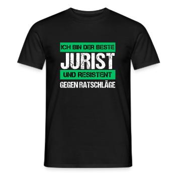 Resistenter Jurist - Männer T-Shirt - Schwarz - Vorne - AI Model Male 178 light (178cm)