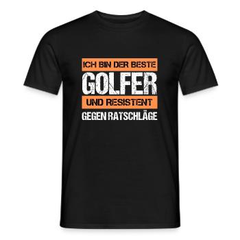 Resistant Golfer - Men's T-Shirt - black - Front - AI Model Male 178 light (178cm)