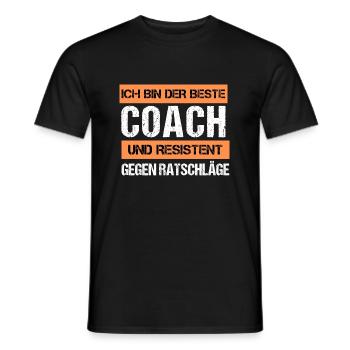 Resistant Coach - Men's T-Shirt - black - Front - AI Model Male 178 light (178cm)