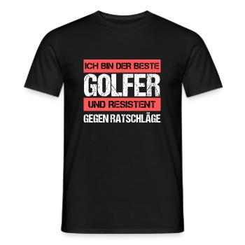 Resistant Golfer - Men's T-Shirt - black - Front - AI Model Male 178 light (178cm)