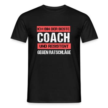 Resistant Coach - Men's T-Shirt - black - Front - AI Model Male 178 light (178cm)