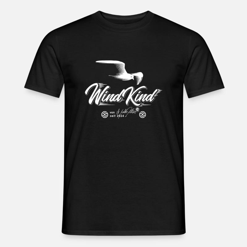 WindKind - Männer T-Shirt - Schwarz