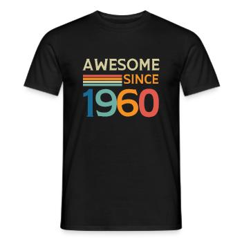 Großartig seit 1960 - Männer T-Shirt - Schwarz - Vorne - AI Model Male 178 light (178cm)