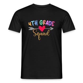 Escouade de 4e année - École des enseignants - T-shirt homme - noir - Devant - AI Model Male 178 light (178cm)