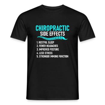 Chiropractic Side Effects Chiropractor Physical Th - Männer T-Shirt - Schwarz - Vorne - AI Model Male 178 light (178cm)
