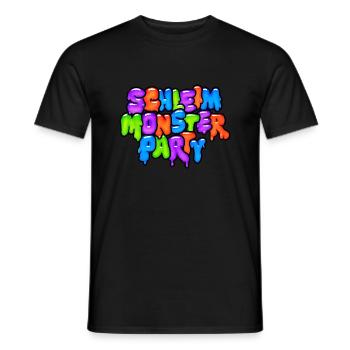 Schleimmonster-Party - Männer T-Shirt - Schwarz - Vorne - AI Model Male 178 light (178cm)