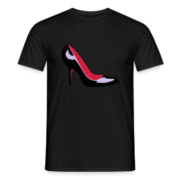 Shoe2 - T-shirt homme - noir - Devant - AI Model Male 178 light (178cm)