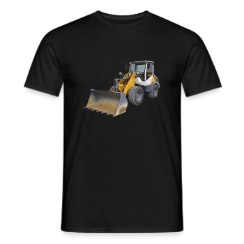 Chargeuses sur pneus - T-shirt homme - noir - Devant - AI Model Male 178 light (178cm)