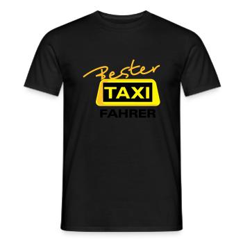 Bester Taxi Fahrer 1 - Männer T-Shirt - Schwarz - Vorne - AI Model Male 178 light (178cm)