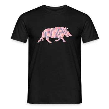 Boeuf taureau motif motif motif idée de cadeau - T-shirt homme - noir - Devant - AI Model Male 178 light (178cm)