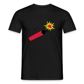 dynamit___f3 - T-shirt homme - noir - Devant - AI Model Male 178 light (178cm)