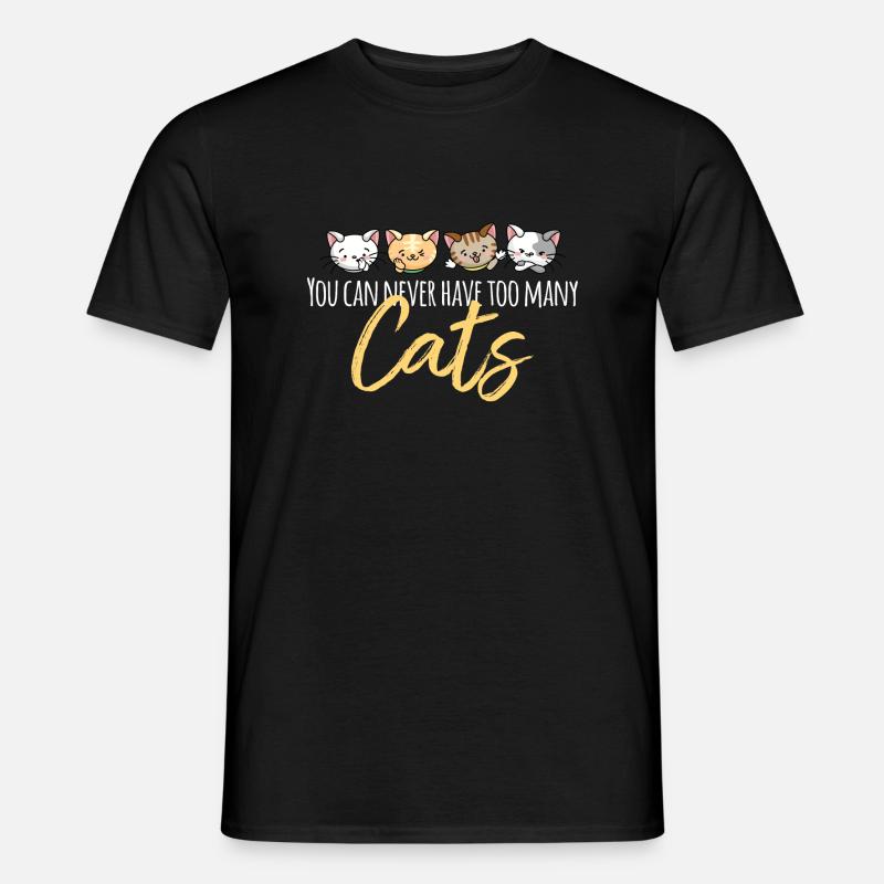 Cats - Männer T-Shirt - Schwarz