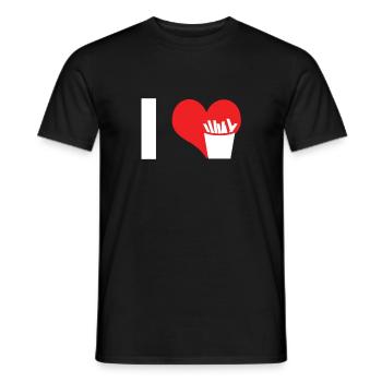 pommes - T-shirt homme - noir - Devant - AI Model Male 178 light (178cm)