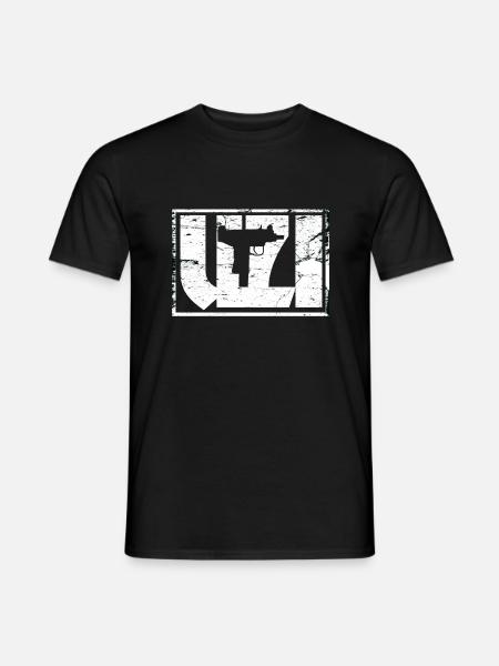 UZI-Waffe - Männer T-Shirt - Schwarz