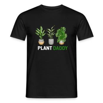 Plant Dad Shirt, Plant Daddy, Plant Shirt for Men - Men's T-Shirt - black - Front - AI Model Male 178 light (178cm)