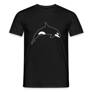 Épaulard Orque Épaulard - T-shirt homme - noir - Devant - AI Model Male 178 light (178cm)
