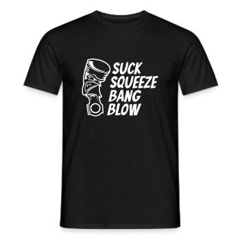 Mechanic Engine Piston - Männer T-Shirt - Schwarz - Vorne - AI Model Male 178 light (178cm)