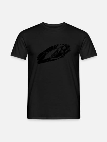 Sports Car Vector Graphics - Men's T-Shirt - black