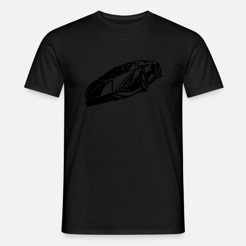 Sports Car Vector Graphics - Men’s T-shirt - black