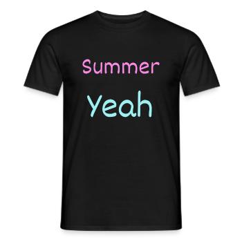 Summer - T-shirt homme - noir - Devant - AI Model Male 178 light (178cm)