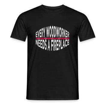 carpenter girl tshirts awesome gift - Men's T-Shirt - black - Front - AI Model Male 178 light (178cm)