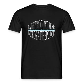 fiers t-shirts de crâne de charpentier - T-shirt homme - noir - Devant - AI Model Male 178 light (178cm)