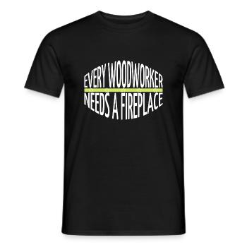 carpenter jokes tshirts - Männer T-Shirt - Schwarz - Vorne - AI Model Male 178 light (178cm)