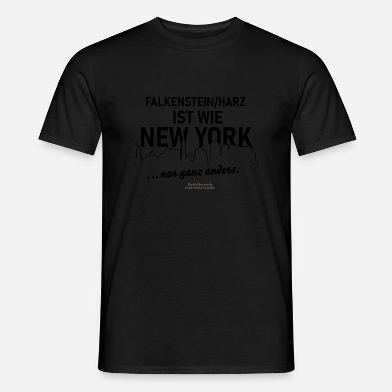 Falkenstein im Harz - Männer T-Shirt - Schwarz