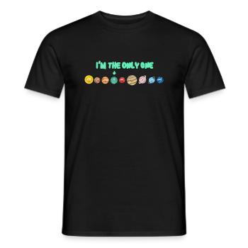 Keine zweite Erde - Männer T-Shirt - Schwarz - Vorne - AI Model Male 178 light (178cm)