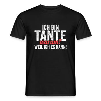 Patinntante Patin Tante - Männer T-Shirt - Schwarz - Vorne - AI Model Male 178 light (178cm)