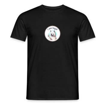 Dog approves your loyalty - Men's T-Shirt - black - Front - AI Model Male 178 light (178cm)