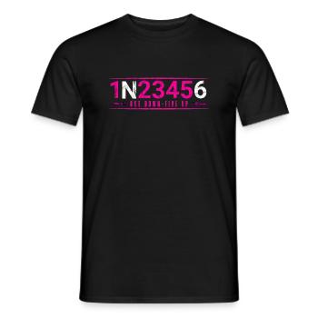 Motorcycle Gears 1N23456 Motorcyclist Gift - Men's T-Shirt - black - Front - AI Model Male 178 light (178cm)