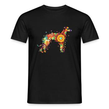 Greyhound Windhund Windspiel Rassehund Hundehalter - Männer T-Shirt - Schwarz - Vorne - AI Model Male 178 light (178cm)